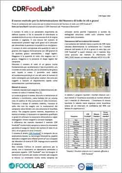 Nuovo metodo per determinare il numero di iodio su oli e grassi CDR